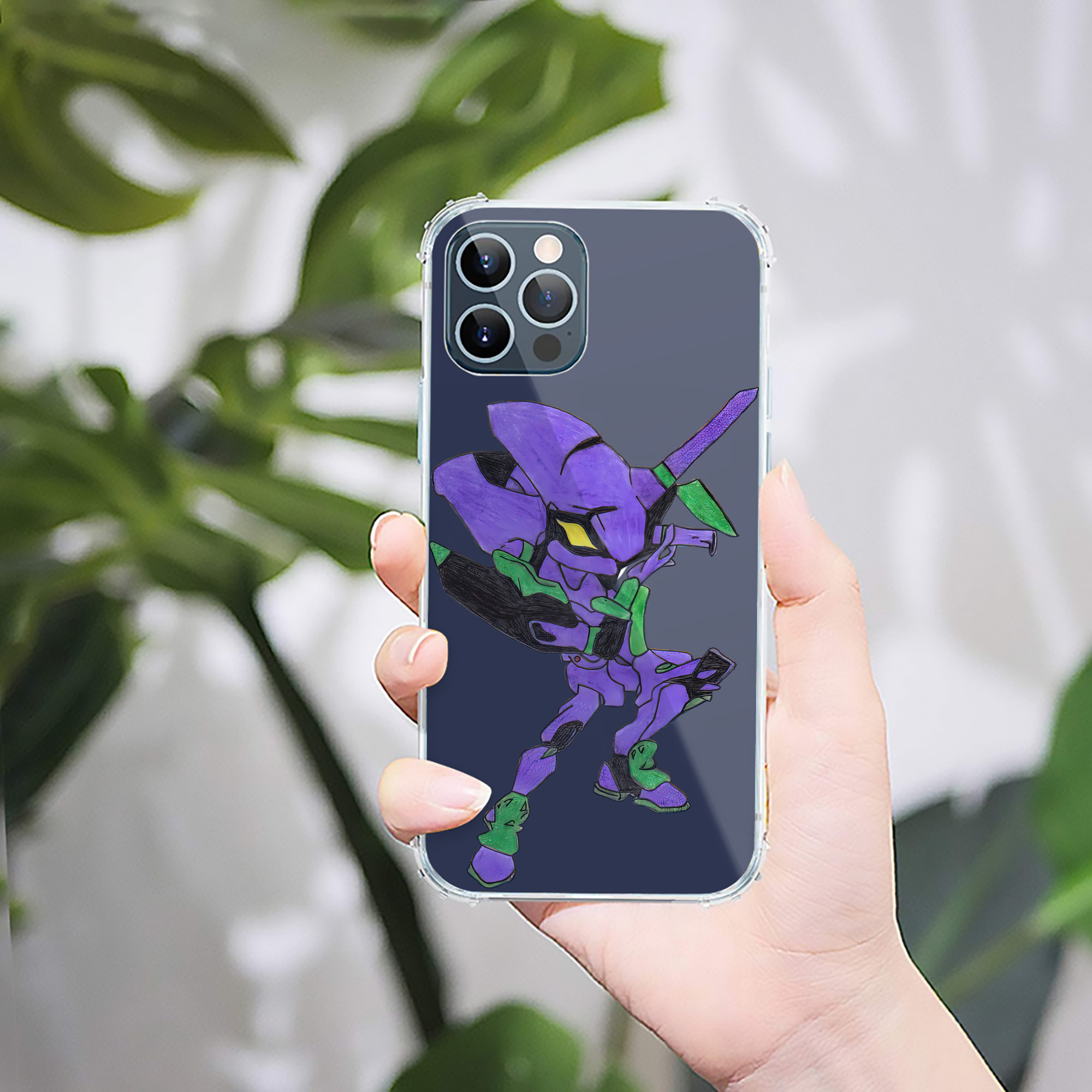 （画像用） EVA 新世紀エヴァンゲリオン 【iPhone 12シリーズ対応】透明スマホケース（クリアソフトケース）